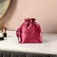 thumbnail image 1 of Satin Polyester Drawstring Pouch for Jewelry Cosmetics and Accessories Lightweight Soft Storage Bag with Smooth Feel, 1 of 4