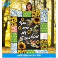 thumbnail image 2 of You Are My Sunshine Sunflower Turtle Blanket Gift For Turtle Lovers, 2 of 4