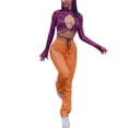 thumbnail image 3 of Txlixc Pantalones casuales de barril recto para mujeres Txlixc moda, 3 of 6