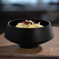 thumbnail image 3 of ULTNICE Creative Ceramic Soup Bowl for Kitchen Use Black FoodGrade and 7.87 Inches Diameter, 3 of 8