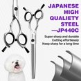 thumbnail image 4 of Kit Tijeras Peluqueria Canina FOGOSP MDLG 75Set Acero Japones 440C 4 Piezas, 4 of 5