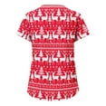 thumbnail image 4 of LSLJS Blouses de Noël pour Femmes Grande Taille Imprimées Col en V, Blouses de Travail, Blouses de Noël, 4 of 4