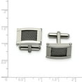 thumbnail image 3 of Stainless Steel Wire Inlay Cufflinks Cuff Link Collar Stay, 3 of 7