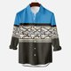 thumbnail image 2 of Camisa de manga larga para hombre, blusa con cuello vuelto, botones informales, tema de vaquero, cárdigan con estampado sin posicionamiento Odeerbi ODB-2, 2 of 4