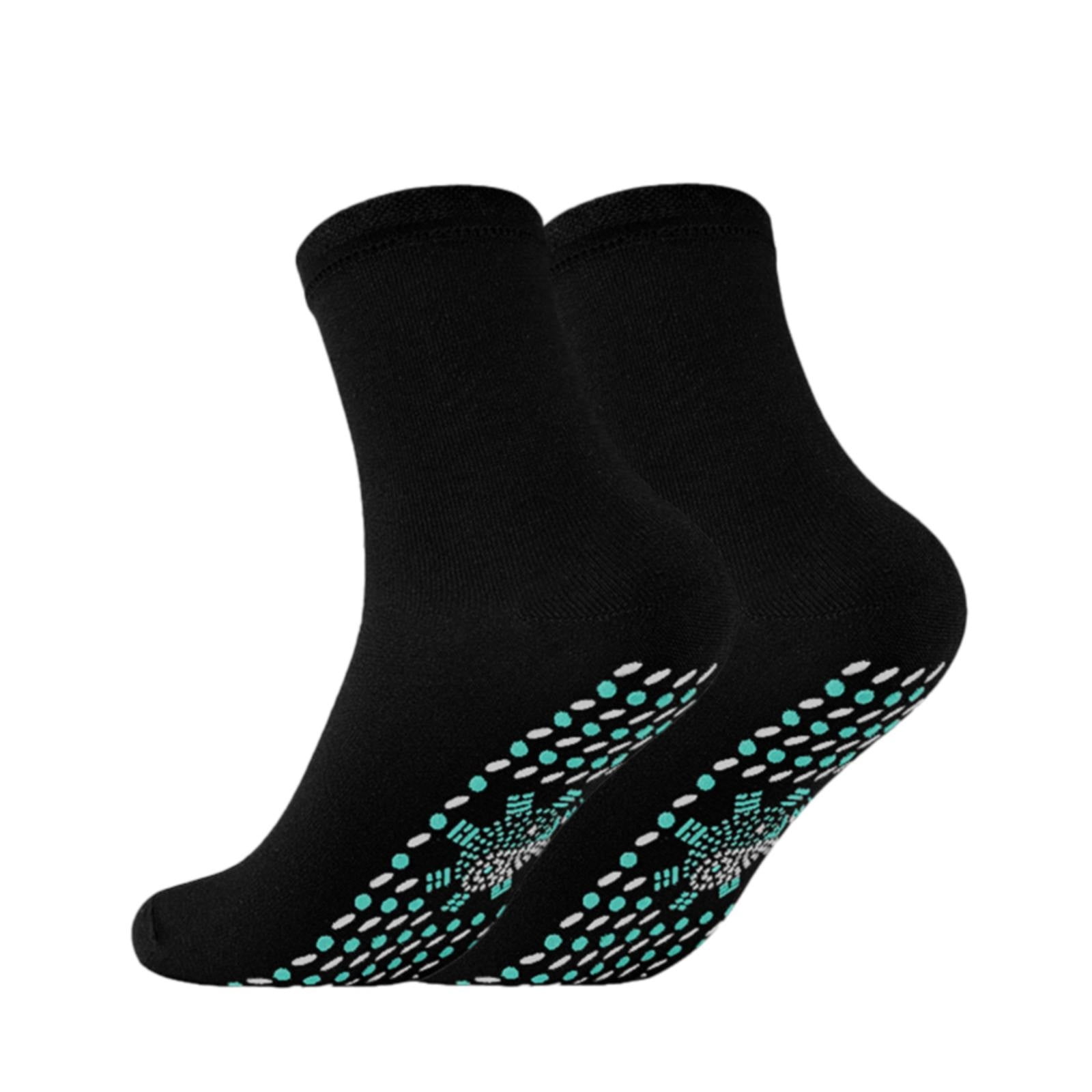 6 Paires Chaussettes Tourmaline Auto-Chauffantes Magnétiques – Chaussettes Chaleur & Massage Pieds