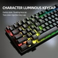 thumbnail image 4 of Wireless Gaming Keyboard and Mouse Combo - RGB LED Backlit, Rechargeable & Light Up Letters, Full-Size, Ergonomic Tilt Angle, Sleep Mode, Quiet Keyboard Mouse for Mac, Windows, Laptop, PC, 4 of 7