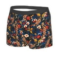thumbnail image 5 of Goofa Vintage Floral Printed Men's Boxer Briefs Underwear, Moisture-Wicking Underwear, Trunk,Soft and Breathable Cotton Underwear-Medium, 5 of 9