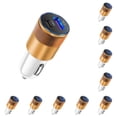 thumbnail image 3 of Scienceny Adaptador de carga para automóvil USB PD 3.1A Carga rápida universal Toma de corriente para teléfono antiflaming Accesorios para Oro blanco 10piezas, 3 of 6