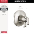 thumbnail image 2 of Delta T17t089 Tetra Tempassure 17T Series Thermostatic Valve Trim Only - Lumicoat, 2 of 3
