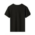 thumbnail image 2 of Boy'S Casual Summer T-Shirt - Breathable Cotton, Unisex Graphic Print with Glasses Cat Design, Short Sleeve, Round Neck, All-Season Comfort, Casual Wear | Cat Graphic Shirt | Comfortable Clothing, 2 of 7