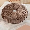 thumbnail image 4 of HCJKDU Round Throw Pillows for Mother's Day Gift, Ice Flower Velvet Pleated Round Pumpkin Throw Pillow Couch Cushion Floor Pillow for Sofa Bed Chair Living Room Car Home Decor for Father‘s Day, 4 of 6
