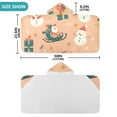 thumbnail image 4 of Yayeee Kids Hooded Towels Toddler Soft Absorbent Beach Bathing Wrap 50" x 23.5", Christmas Santa, 4 of 5