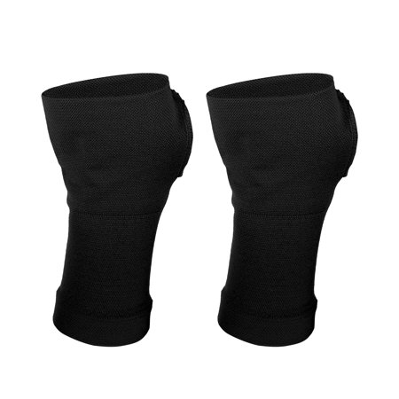Unique Bargains 1Pair Wrist Support Sleeves Wrist Compression Sleeves Thin Wrist Brace Support Unisex Black Size S