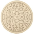 thumbnail image 2 of Safavieh Courtyard Nanda Botanical Indoor/Outdoor Area Rug, Natural/Brown, 6'7" x 6'7" Round, 2 of 10