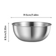 thumbnail image 2 of FSAGAE Stainless Steel Camping Bowl Lightweight Metal Food Bowl for Hiking Picnic Outdoor Kitchen 7.7x3.3in Silver, 2 of 7