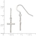 thumbnail image 2 of 925 Sterling Silver Cross Drop Dangle Earrings Religious, 2 of 6