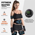 thumbnail image 4 of EMS Muscle Stimulator Abdominal Toning Belt 10 Modes 39 Levels USB Rechargeable No Gel Pads For Arms Legs Core Workout, 4 of 8
