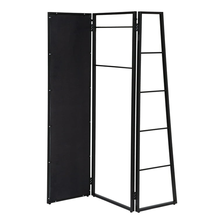 Furniture of America Wigo Metal Coat Stand with Mirror