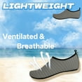 thumbnail image 7 of TELOLY Water Shoes for Women Men,Secure Slip Prevention Beach Water Shoes,Water Socks Men for Beach,Swimming and Outdoor Activities,Gray, 7 of 7