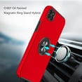 thumbnail image 3 of For Boost Mobile Celero 5G Hybrid 360 Degree Rotatable Metal Invisible Ring Stand Holder Fit Magnetic Car Mount Shockproof Slim Soft Cover ,Xpm Phone Case [Red], 3 of 9