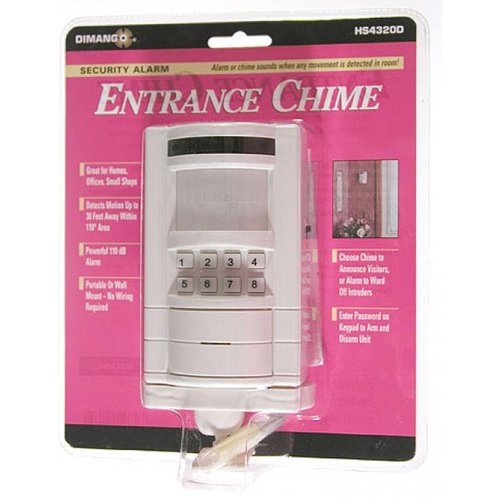 HS4320D Wireless Motion Detector w/ Keypad Entrance Alert Entrance