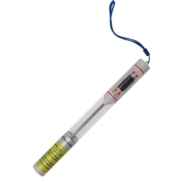 Sonda digital para alimentos Termómetro para carne de alta precisión Herramienta de cocina doméstica (blanco)
