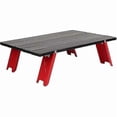 thumbnail image 1 of Bord Pliante, Mini Table De Pique - Nique En For Barbecue In Plein (tout En Et Rouge), 1 of 5