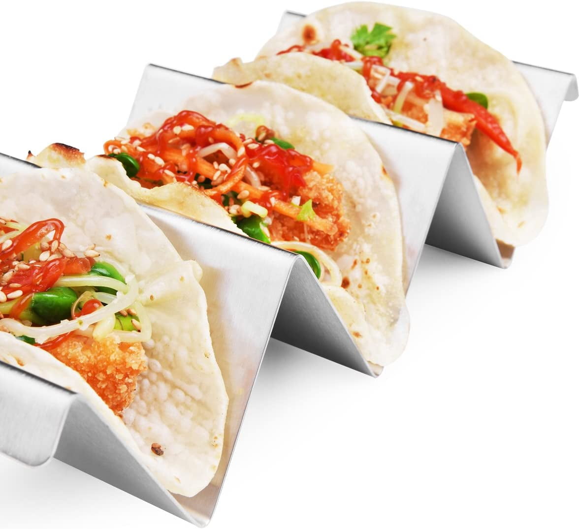Support Pour Tacos Xtemtoamz Support à Tacos En Acier Inoxydable - Outil De Gadget Cuisine Support Tacos En Promotion