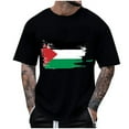 thumbnail image 2 of WAENQINLA Palestine Flag Graphic Shirt for Men Big and Tall Short Sleeve T-Shirt Summer Casual Crew Neck Classic Tees,S-6XL, 2 of 5