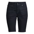 thumbnail image 5 of Time and Tru Women's Mid Rise Denim Bermuda Shorts, 5 of 5