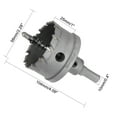 thumbnail image 2 of Unique Bargains Carbide Hole Saw Cutter Drill Bit for Stainless Steel Alloy, 58mm, 2 of 5