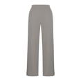 thumbnail image 4 of Plus Size Women’s Yoga Pants Elastic High Waist Casual Sweat Pants Side Split Relaxed Fits Workout Trousers with Pockets, 4 of 7