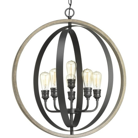 

Conestee Collection Six-Light Graphite Farmhouse Pendant Light