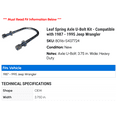 thumbnail image 2 of Leaf Spring Axle U-Bolt Kit - Compatible with 1987 - 1995 Jeep Wrangler 1988 1989 1990 1991 1992 1993 1994, 2 of 2