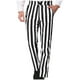 thumbnail image 1 of Pantalones de traje casuales con bolsillos y estampado de rayas rectas para hombre, 1 of 7