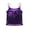 Purple, variant on Girls Sequin T-Shirts Tank Top Spaghetti Shoulder Straps Sparkly Tops Blouses Purple 6