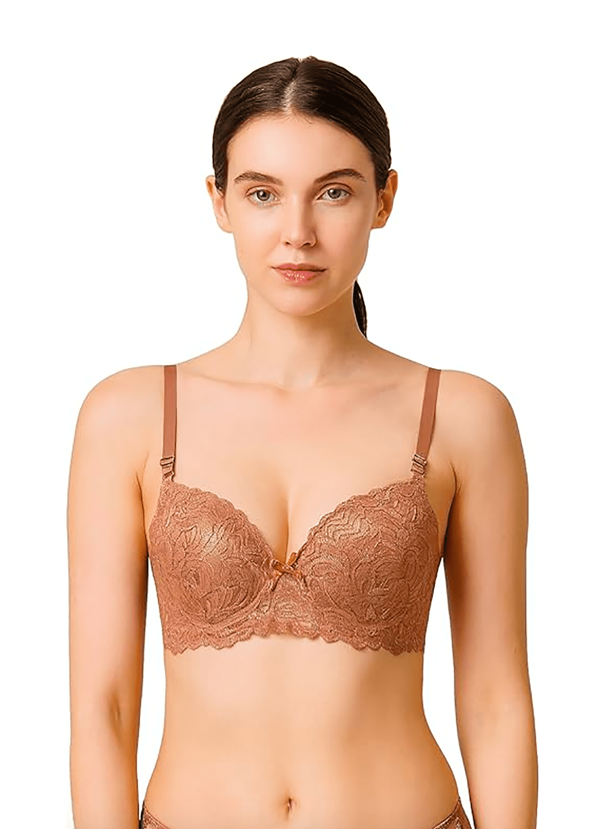 6 Piecec Full Cup Pushup Underwired Push Up Bra B and C Cup (38C)