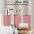 thumbnail image 4 of Accesorios de Baño Set de 4 Piezas con Detalles de Bambu Modelo Rosa, 4 of 4
