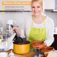 thumbnail image 4 of 2 count  Nonstick Mixing Spoon,  Spoons for Cooking Heat Resistant, Cooking Utensil for Kitchen Cooking Baking Stirring Serving (Black), 4 of 5