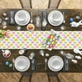 thumbnail image 5 of Hello Easter Table Runner 13x120 Inches Long Eggs Runner for Table Colorful Egg Table Runners Washable Dresser Scarf for Kitchen Coffee Dining Seasonal Spring Holiday Party Decor, 5 of 6