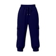 thumbnail image 3 of Kelon Women's Casual Pants, Womens Capris with Pockets Loose Fit Casual Capri Pants Dressy Lightweight Ladies Baggy Cargo Pants for Hiking, S, 3 of 6