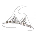 thumbnail image 4 of Cadena para el cuerpo a para mujer, con de imitación de cristal, cadena para el pecho, cadena para el vientre, Yinane Cadena del cuerpo del pecho del sujetador de las mujeres, 4 of 7