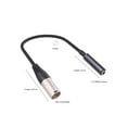 thumbnail image 5 of 6.35mm Female to XLR Male Microphone Audio Adapter Cable 1/4" TRS to XLR Extension Converter Cord for Speaker Guitar, 5 of 11