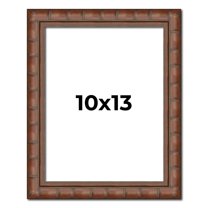 10x13 Dark Brown Bamboo Real Wood Picture Frame Width 1.5 inches | Interior Frame Depth 0.5 inches