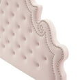 thumbnail image 3 of Tufted Headboard, Full Queen Size, Velvet, Pink, Modern Contemporary Urban Design, Bedroom Master Guest Suite, 3 of 10