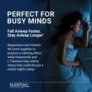 5 Key Ingredients, fast-acting formula, fall asleep faster & sleep longer. SleepXL Includes immediate-release melatonin, L-Theanine (calming), Chamomile, Magnesium & B6 (60 Vegan Capsules,30-Servings)