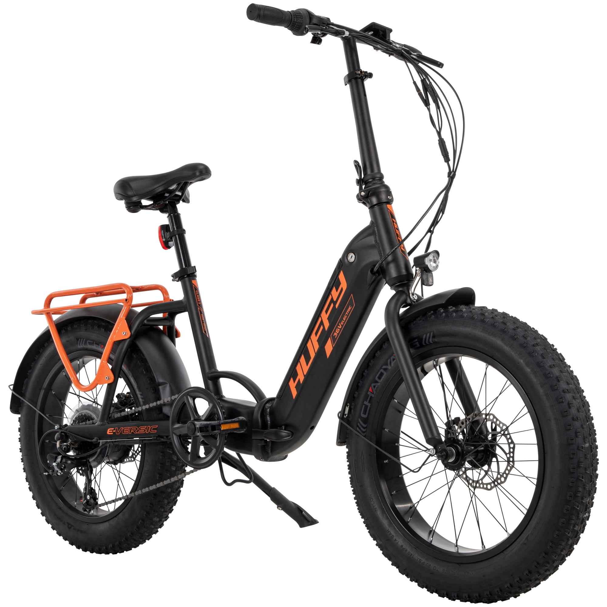 Huffy Versic 20 in. 6Speed Fat Tire Folding Electric Bike, Black and