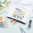 thumbnail image 6 of Teacher Theme Makeup Bag 9x7 Inch Cosmetic Zipper Pouch for Purse Organizer Canvas Bag Handbags Printing Pencil Bag - Thank You for Helping Me Grow, 6 of 7