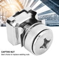 thumbnail image 3 of Oubit Captive Nut,20pcs set Network Cabinet Rack Screw Nut Cage Nut Reliable and Durable, 3 of 9