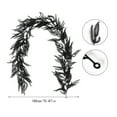 thumbnail image 3 of Cevemin Black Plastic Halloween Leaf Garland - 70.87in Fall Artificial Hanging Vines with Traceless Hook for Home, Wedding, Thanksgiving Decor | Durable Plastic & Silk Wreath, 3 of 6